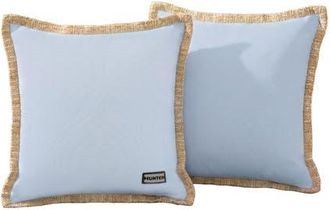 Hunter Amelia Square Outdoor Pillow 2-Piece Set in Light Blue at Nordstrom, Size 20X20