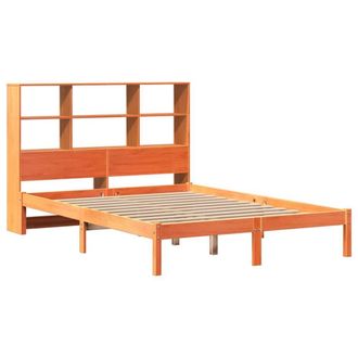 Berkfield Home Decorative Bookcase Bed without Mattress Wax Brown 140x190 cm Sol