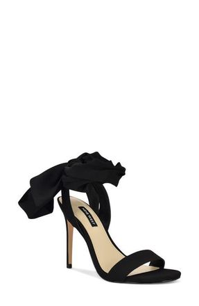 Nine West Maddie Stiletto Sandal in Black at Nordstrom, Size 6.5