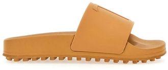 Tod's Tods Low-Top Sneaker - Monogram Logo Slides Sandals - Gr. 43 (EU) - in Cognacbraun - für Damen
