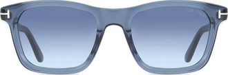 Tom Ford Blue Gradient Square Ladies Sunglasses FT1179 90W 54