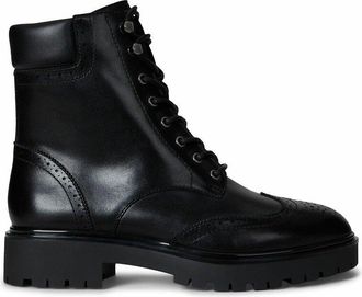 Ralph Lauren Bottines met veters in glad leer Allyson