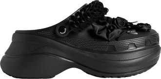 Balenciaga WomenS Crocs Jibbitz Sabot In Black Shoes