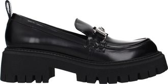 Versace Damess Leren zwarte loafers