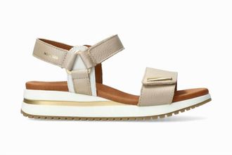 Mephisto Womens Jeanie Wedge Heel Sandals In Beige Ceylan