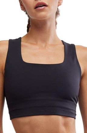 Free People FP Movement Win Win Racerback Bra in Black at Nordstrom, Size X-Large