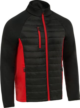 Royal & Awesome Black and Red Hybrid Quilted Golf Jacket For Men, Mens Jackets For Golf, Mens Golf Jackets, Golf Jackets Men, Mens Jacket