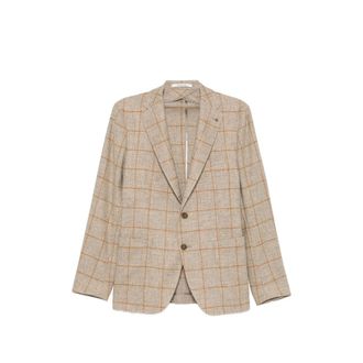Tagliatore Check-pattern Notched-lapel Jacket