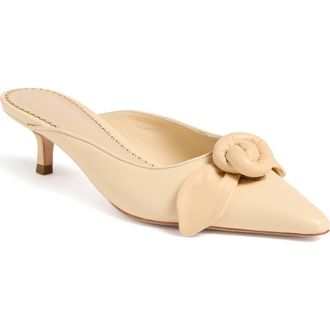 Cinq &agrave; Sept Layla Knotted Rose Mule in Beige at Nordstrom, Size 10.5Us