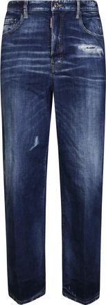 Dsquared2 Pantalone 5 Tasche - Heren - Regular Fit Jeans - Blauw - L - Katoen - Jeans