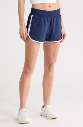 90 Degree by Reflex Seraphine Ripstop Running Shorts in Naval Academy-White at Nordstrom Rack, Size X-Small
