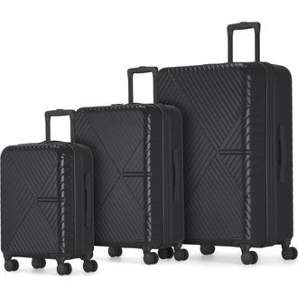 Bugatti Berlin 3 Piece Hardside Luggage Set with Expansion in Charcoal at Nordstrom, Size Medium