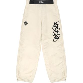 Rta Nixon Logo Track Pants in Raw Sand at Nordstrom, Size Xxx-Large