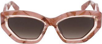 Philipp Plein Sunglasses Philipp Plein Spp099 M 06 Z8 Rosa Opalino+Rosa Marmorizzato /18/140