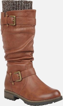 Lotus Womens Juniper Womens Knee High Slouch Boots - Brown - Size: 6