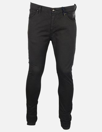 Just Cavalli Mens Cotton Slim Fit Black Chino