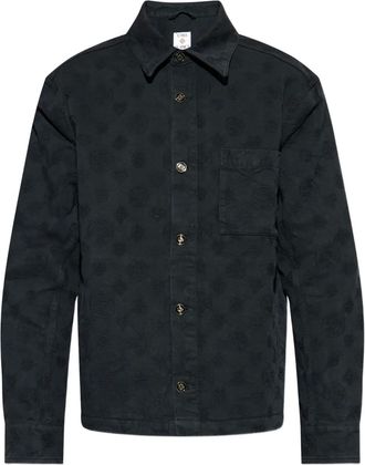 Casablanca Polo con logo goffrato - Nero