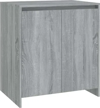 vidaXL Aparador De Madera Contrachapada Gris Sonoma 70x41x75 Cm Vidaxl