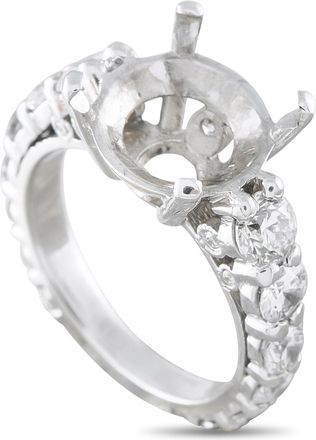 Luxury Bazaar 18K White Gold 2.0ct Diamond Mounting Ring MF10-082026