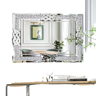 OEM Espejo De Pared, Forma Rectangular, Acabado Decorativo Brillante