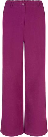 Ydence Solange Tall Wide Broeken - Dames - Wijde Broeken - Roze - S - Leer - Broeken