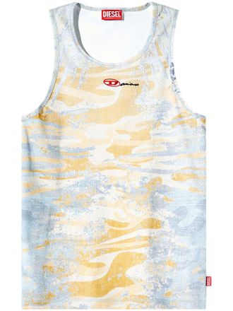 Diesel x Damiano David T-Lifty tank top - unisex - Cotton/Elastane - S - Blue