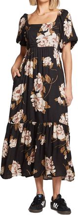 Saltwater Luxe Mela Midi Dress In Black