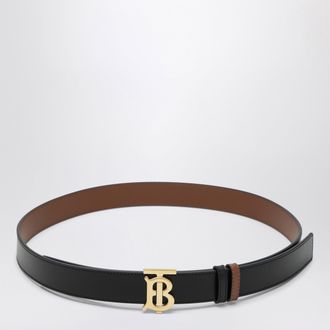 Burberry Reversible TB leather belt in black and tan