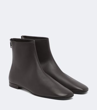 Toteme Leather ankle boots