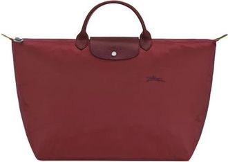 Longchamp Large Le Pilage Travel Bag in Pomegranate at Nordstrom