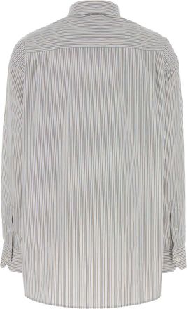 Prada Womens Embroidered Poplin Oversize Shirt Multicolor Cotton