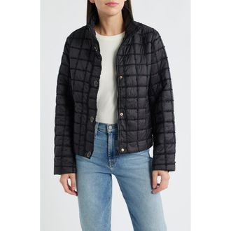 CeCe by Cynthia Steffe Short Puffer Jacket in Black at Nordstrom, Size Xx-Large
