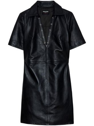 Zadig&Voltaire Ralmy dress - women - Leather - S - Black