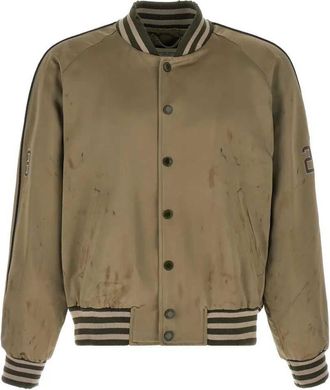 Golden Goose Ourney Panfilo Bomberjacke mit Satin-Strickdetails