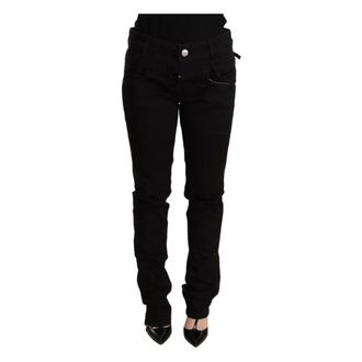 Acht Slim-fit Jeans, female, Black, Size: W26 Low Waist Skinny Denim