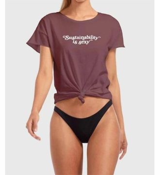Vitamin A Sustainability Is Sexy Tee In Saphire