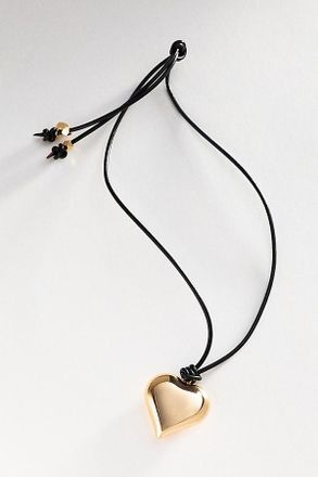 Ettika Heart Pendant Adjustable Cord Necklace