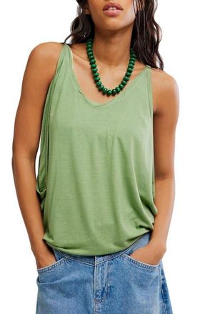 Free People Shoreside Drape Tank in Mistletoe at Nordstrom, Size X-Small