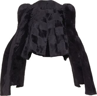 Comme Des Gar&ccedil;ons Comme Des Garcons velvet checkered 4 sleeves jacket