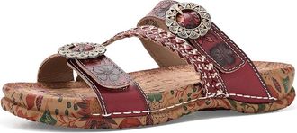 L'Artiste by Spring Step Ontheroad Womens Sandals Dark Red : EU 42 (US Womens 10.5-11) M, Leather