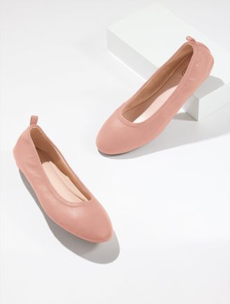 Talbots Vera Nappa Ballet Flats - Blush - 10 1/2 M Talbots