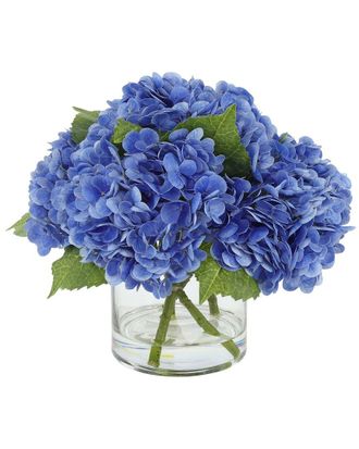 Creative Displays Inc. Real Touch Hydrangea Floral Arrangement In Glass Vase