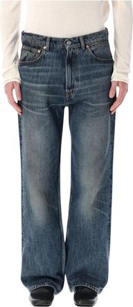 Our Legacy Third Cut Wide Straight Jeans - Heren - Regular Fit Jeans - Blauw - W33 - Katoen - Jeans