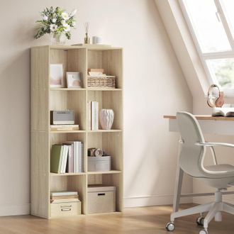 Woltu Woltu - Estanter&iacute;a/mueble De Almacenamiento Tipo Cubo De 8 Compartimentos. Estanter&iacute;a Para Libros De Sal&oacute;n. Estanter&iacute;a De Madera Para Oficina (60 X 29