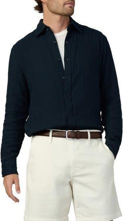 Joe's Cedric Cotton Gauze Button-Up Shirt in True Navy at Nordstrom Rack, Size Xx-Large