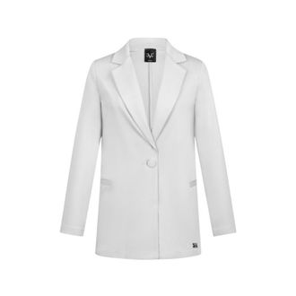 19V69 Womens Blazer White ZOE Viscose - Size Large