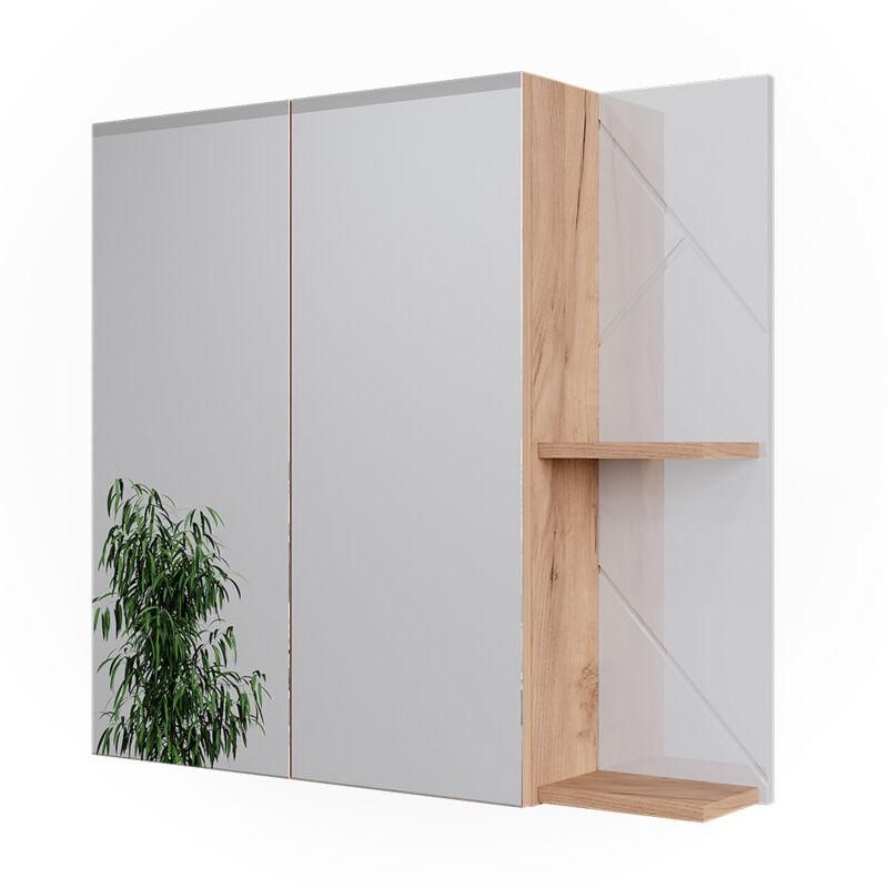 Acheter armoire haute de salle de bain Fynn en blanc/béton | OK-living