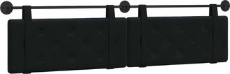 vidaXL Cabecero Colgante Negro Terciopelo Vidaxl