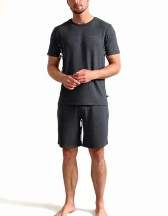 Ted Baker Mens Luxe Modal Lounge Jogging Shorts, Grey Heather - Size: 33/32/32
