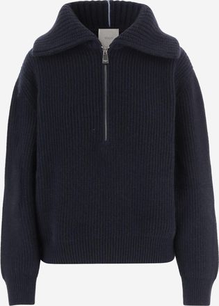 Malo Womens Sweater Cashmere Dark Navy